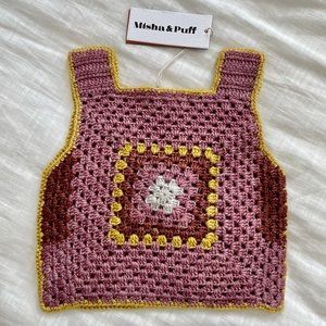 MISHA AND PUFF CROCHET TOP